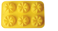 6 hole silicon bundt mould  -  STC0019